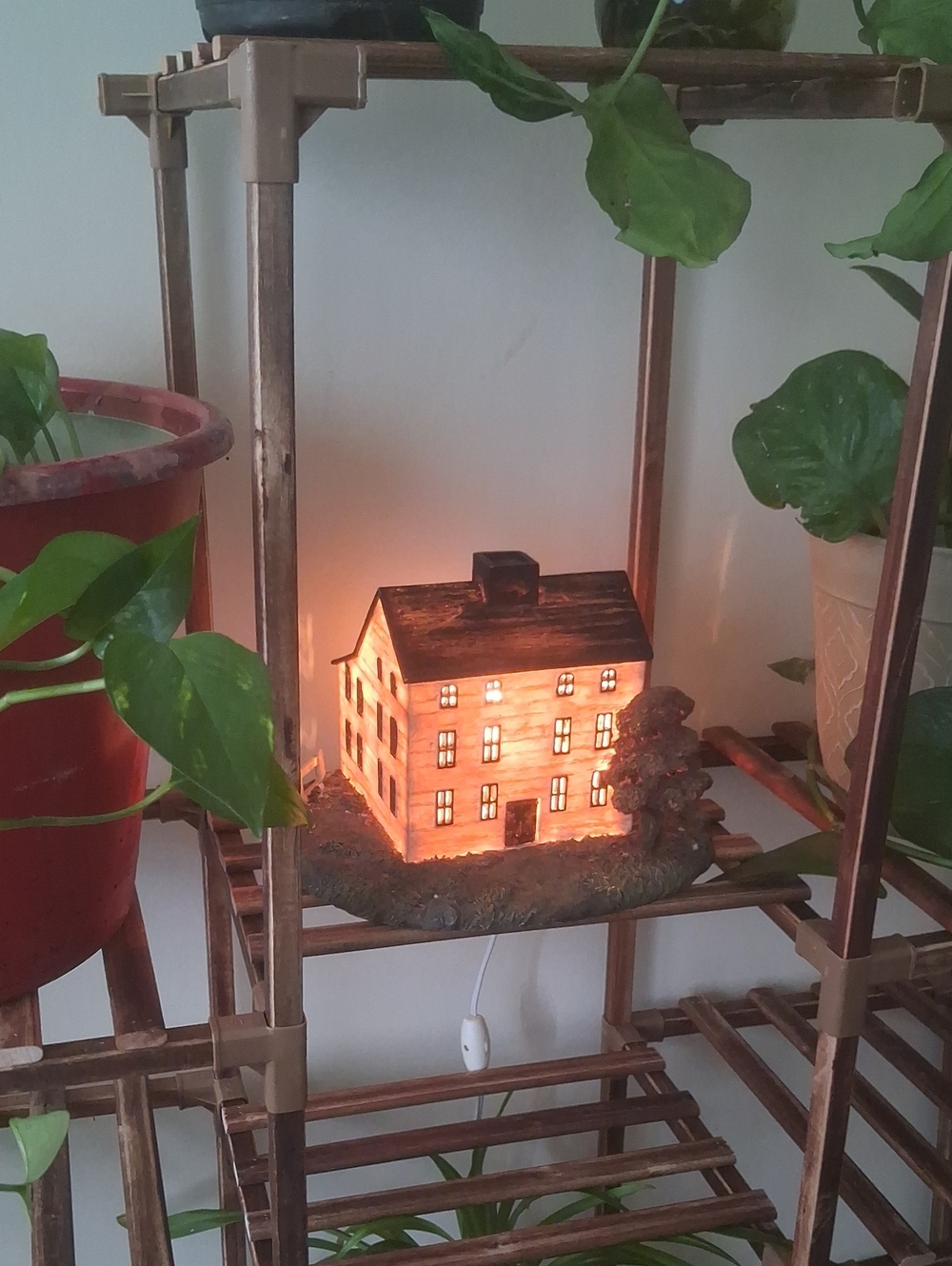 Christmas House Decor Light Up Plug In Chicken House Backyard